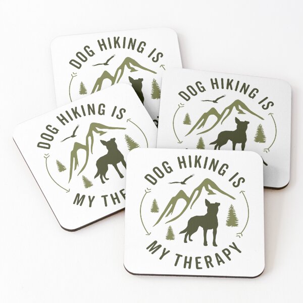 Item preview, Dog Hiking is My Therapy | Minimalist Outdoor Mountain Adventure Dog designed and sold by arlutai.
