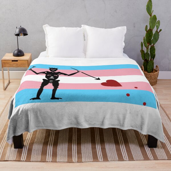 Item preview, Pirate pride flag transgender Blackbeard designed and sold by Theoldgirl900.