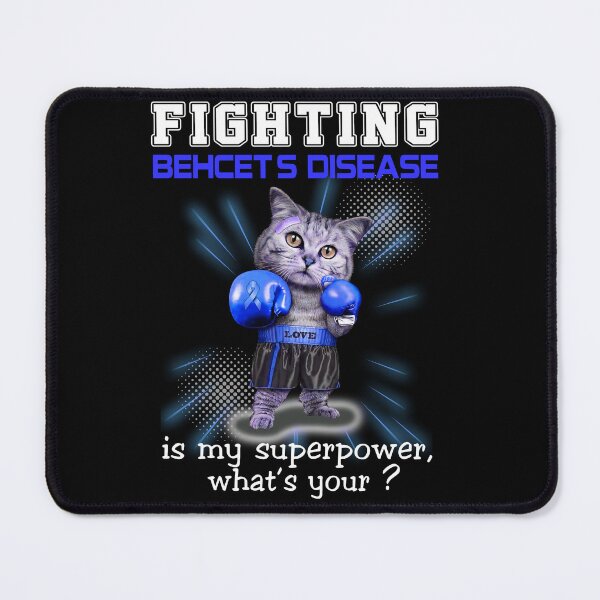 Item preview, Funny Cat Fighting Behcet's Disease Is My Superpower What's Your designed and sold by Kohend.