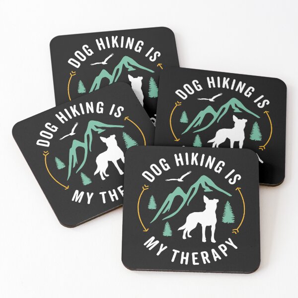 Item preview, Dog Hiking is My Therapy | Minimalist Outdoor Mountain Adventure Dog designed and sold by arlutai.