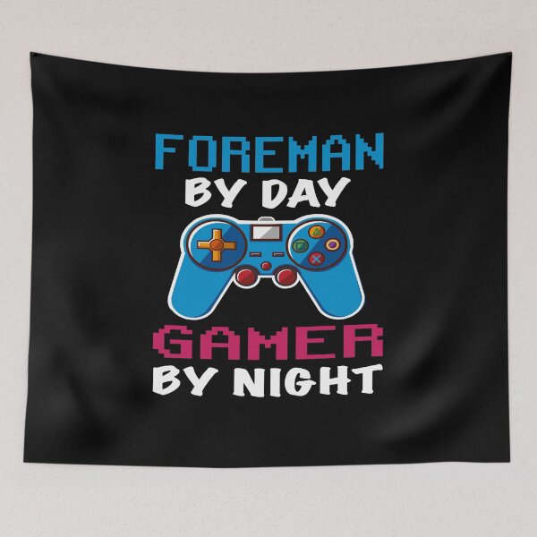Item preview, foreman By Day Gamer By Night shirt, Funny foreman Gamer Birthday Gift, foreman Dad Husband Boyfriend Video games Lovers Christmas Gift  designed and sold by xlnv.