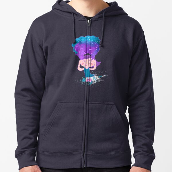Super Eyesight Girl Zipped Hoodie