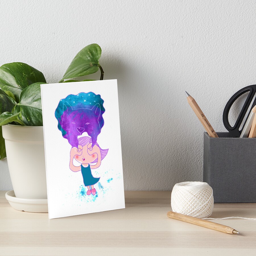 Super Eyesight Girl Art Board Print