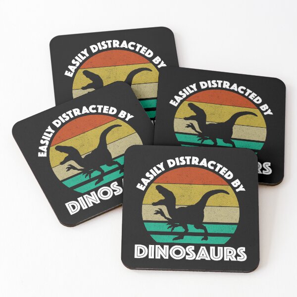 Item preview, Easily Distracted By Dinosaurs designed and sold by Cat Lady Designs.