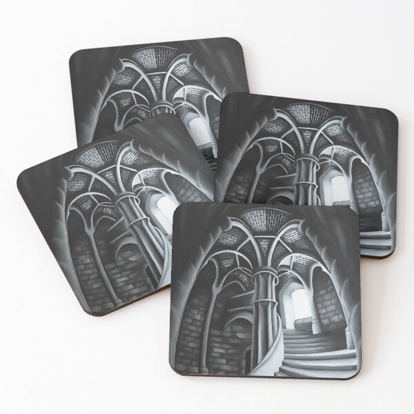 Item preview, Grand Gothic Entrance, Black and White designed and sold by EMHaleART.