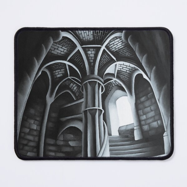 Item preview, Grand Gothic Entrance, Black and White designed and sold by EMHaleART.