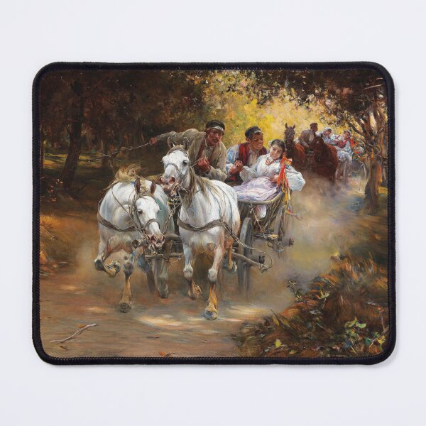 Item preview, Country Wedding | Alfred von Wierusz-Kowalski | Polish Culture Art designed and sold by CJET.