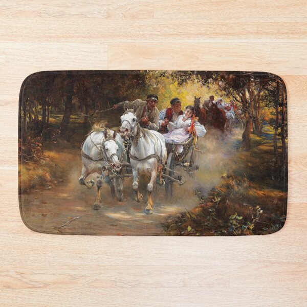Item preview, Country Wedding | Alfred von Wierusz-Kowalski | Polish Culture Art designed and sold by CJET.