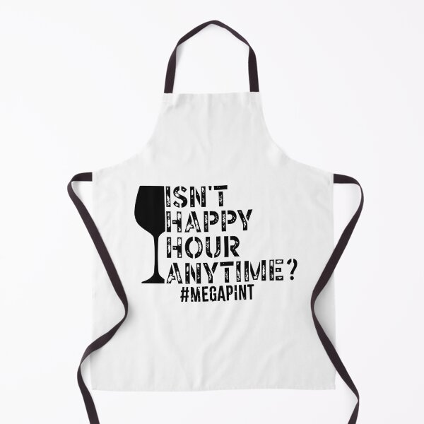 Item preview, Isn't Happy Hour Anytime Mega Pint Funny Trendy Women Men Sarcastic MegaPint designed and sold by ecomdesign.