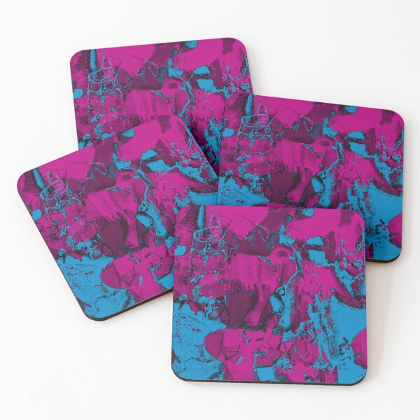 Item preview, Bright modern pink azure blue pattern - abstract art designed and sold by fowons.