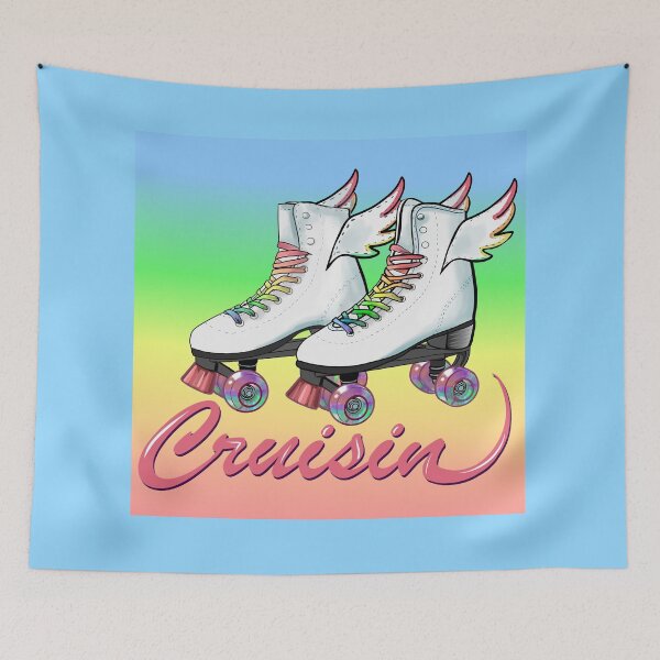 Item preview, Roller Skates Cruisin With Background designed and sold by MarielaArtShop.
