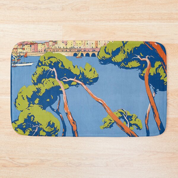 Item preview, 1922 Menton Travel Poster designed and sold by SuperMerchMan.