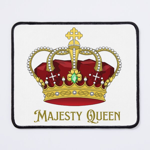 Item preview, Majesty Queen Funny Royalty Burgundy and Golden Crown designed and sold by silviaol.