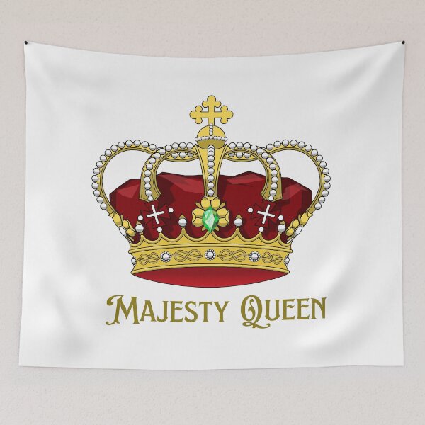 Item preview, Majesty Queen Funny Royalty Burgundy and Golden Crown  designed and sold by silviaol.
