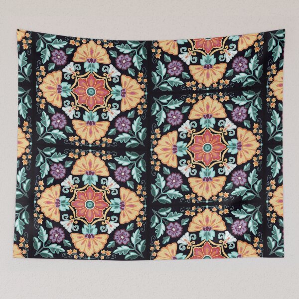 Item preview, Garden Mandala - midnight designed and sold by AprilAppleArt.