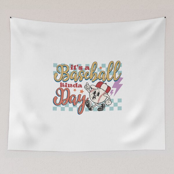 Item preview, It's A Baseball Kinda Day, Vintage Retro Vibes, Baseball Lover, Baseball Game designed and sold by andieartco.