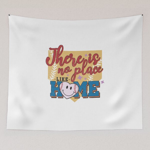 Item preview, There's No Place Like Home Baseball Vintage Retro Vibes, Baseball Lover, Baseball Game designed and sold by andieartco.