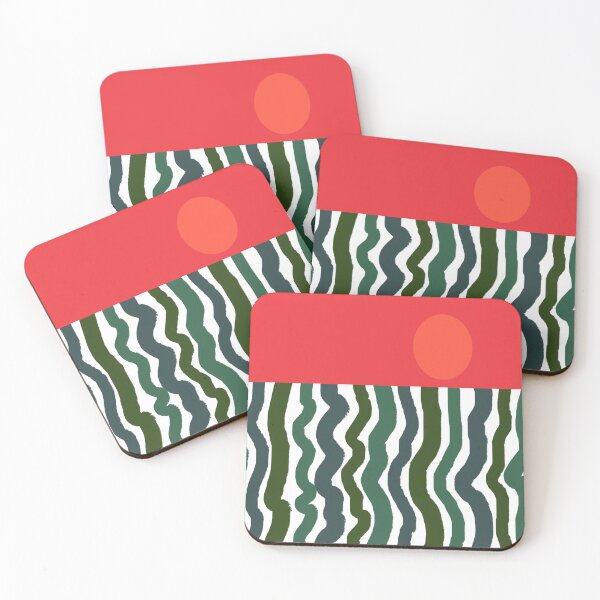 Item preview, Green and White Vertical Striped Pattern designed and sold by Deutschic.