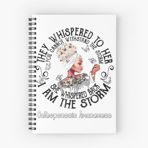 Item preview, Black Girl Fighter Strong I Am The Storm Osteoporosis Awareness designed and sold by Mnrshirley.