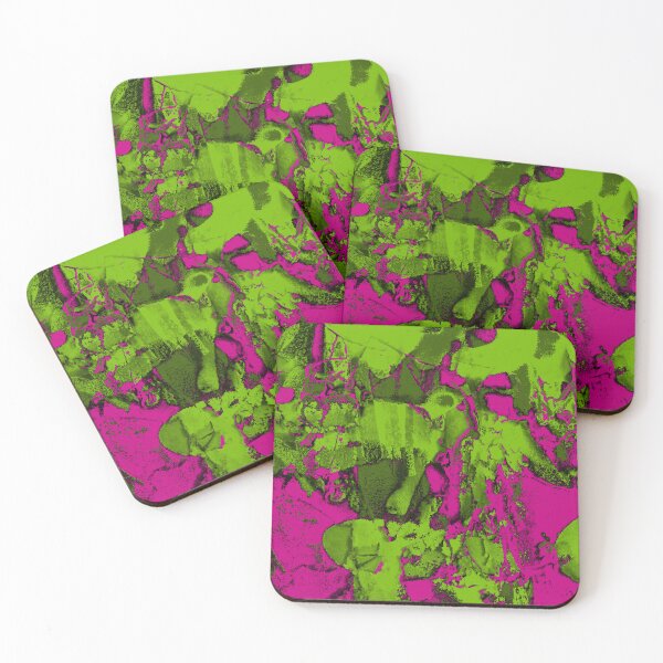 Item preview, Bright modern green pink pattern - abstract art designed and sold by fowons.
