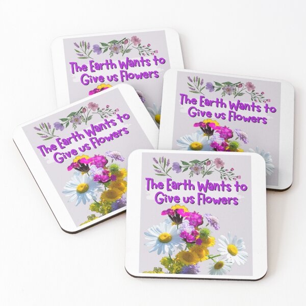 Item preview, The Earth Wants To Give Us Flowers Colorful Design designed and sold by EarthArtDesigns.