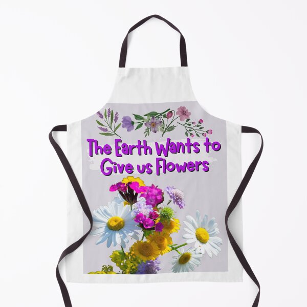Item preview, The Earth Wants To Give Us Flowers Colorful Design designed and sold by EarthArtDesigns.