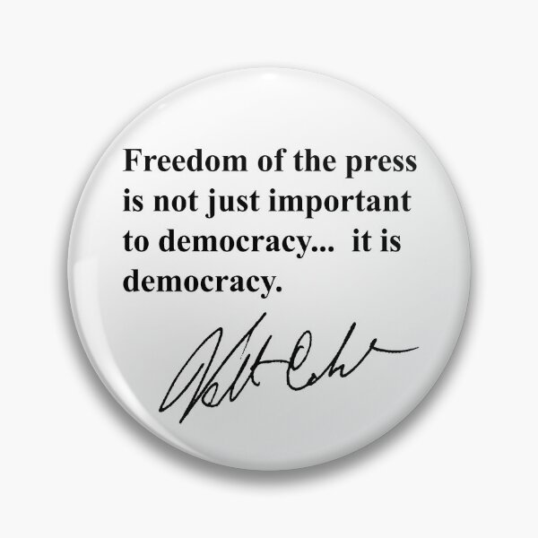 Item preview, Freedom of the press is not just important to democracy, it is democracy. designed and sold by Thelittlelord.