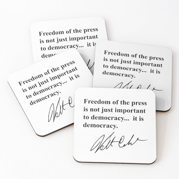 Item preview, Freedom of the press is not just important to democracy, it is democracy. designed and sold by Thelittlelord.