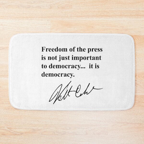 Item preview, Freedom of the press is not just important to democracy, it is democracy. designed and sold by Thelittlelord.