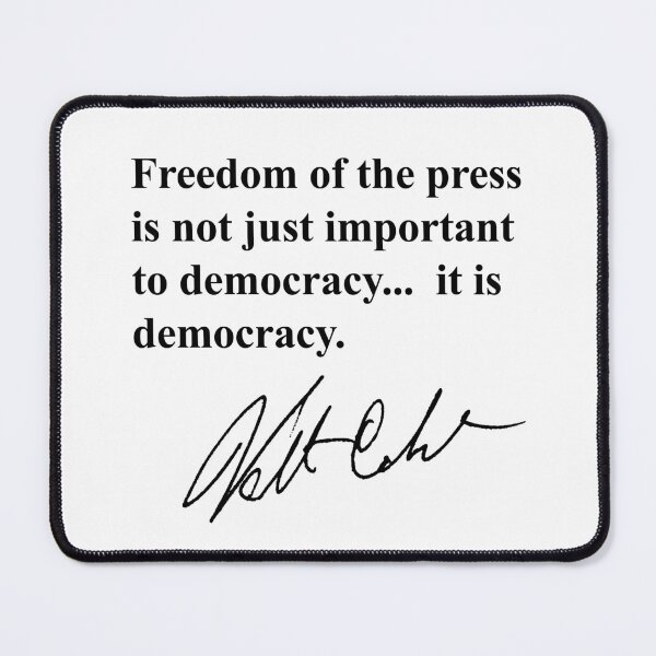 Item preview, Freedom of the press is not just important to democracy, it is democracy. designed and sold by Thelittlelord.