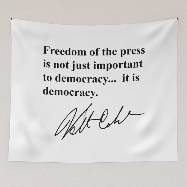 Item preview, Freedom of the press is not just important to democracy, it is democracy. designed and sold by Thelittlelord.