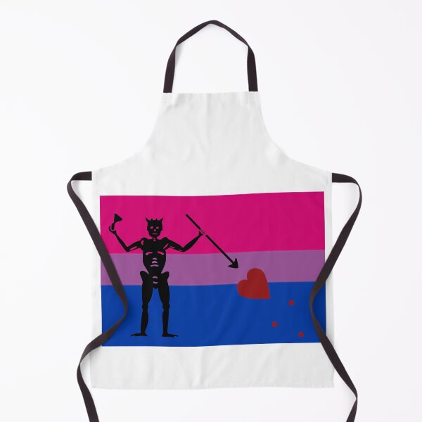 Item preview, Pirate pride flag bisexual bi Blackbeard designed and sold by Theoldgirl900.