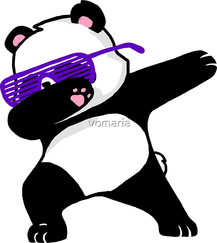 Dabbing Panda Stickers By Vomaria Redbubble