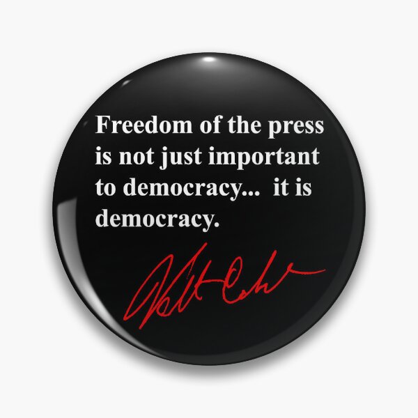 Item preview, Freedom of the press is not just important to democracy, it is democracy. 3 designed and sold by Thelittlelord.