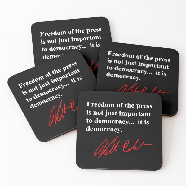 Item preview, Freedom of the press is not just important to democracy, it is democracy. 3 designed and sold by Thelittlelord.