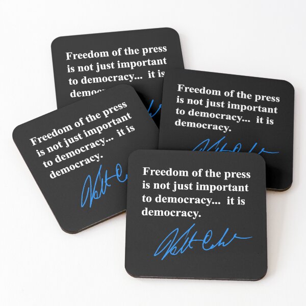 Item preview, Freedom of the press is not just important to democracy, it is democracy. 4 designed and sold by Thelittlelord.