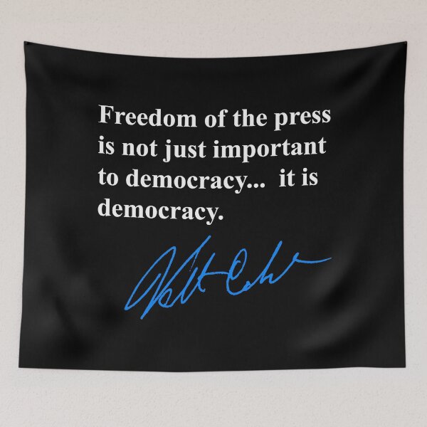 Item preview, Freedom of the press is not just important to democracy, it is democracy. 4 designed and sold by Thelittlelord.