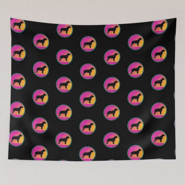Item preview, Retro Summer Beach 80s Pit Bull Pittie Gift  designed and sold by Guarddogdrive.