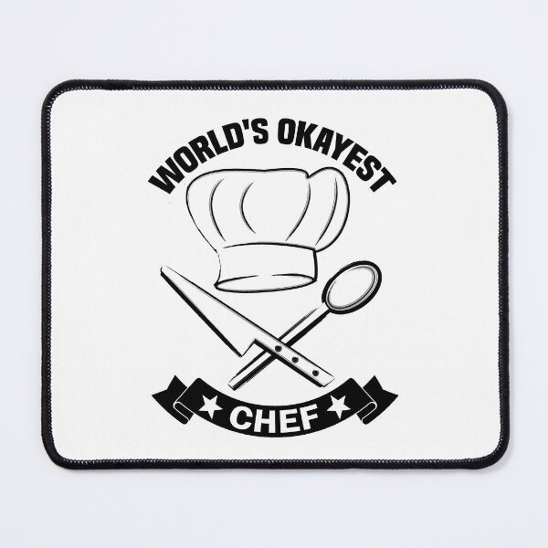 Item preview, World's Okayest Chef. Funny Chef Gift, Chef gift, Cook Gift designed and sold by DesignHouse07.