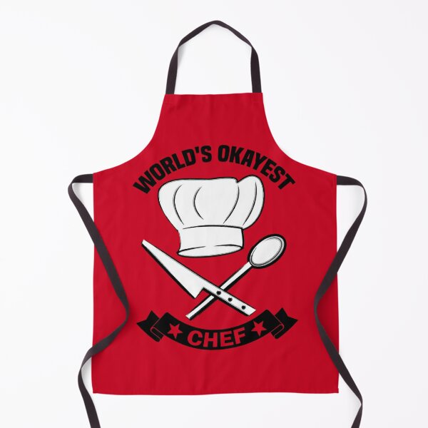 World's Okayest Chef. Funny Chef Gift, Chef gift, Cook Gift Apron for Sale  by DesignHouse07