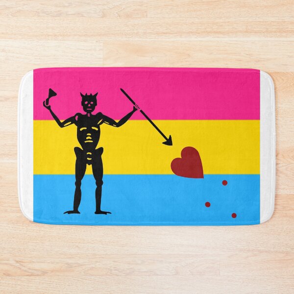 Item preview, Pirate pride flag pansexual Blackbeard designed and sold by Theoldgirl900.
