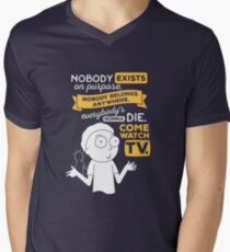 Nobody Exists on Purpose Men's V-Neck T-Shirt
