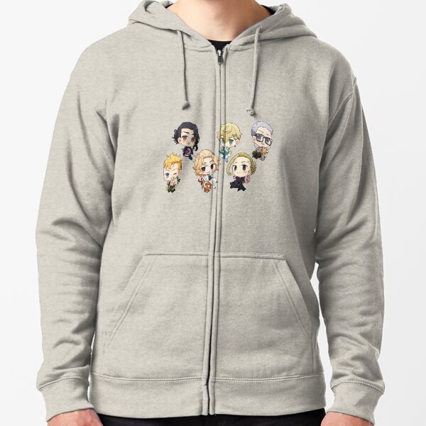 Chibis du gang des Avengers de Tokyo Veste zippée à capuche