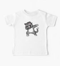 Tupfendes Katzen-lustiges Hip Hop-T-Shirt Baby T-Shirt
