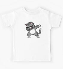 Dabbing Cat Funny Hip Hop T-shirt Kids Tee