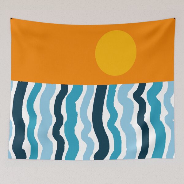 Item preview, Blue and White Vertical Striped Pattern designed and sold by Deutschic.
