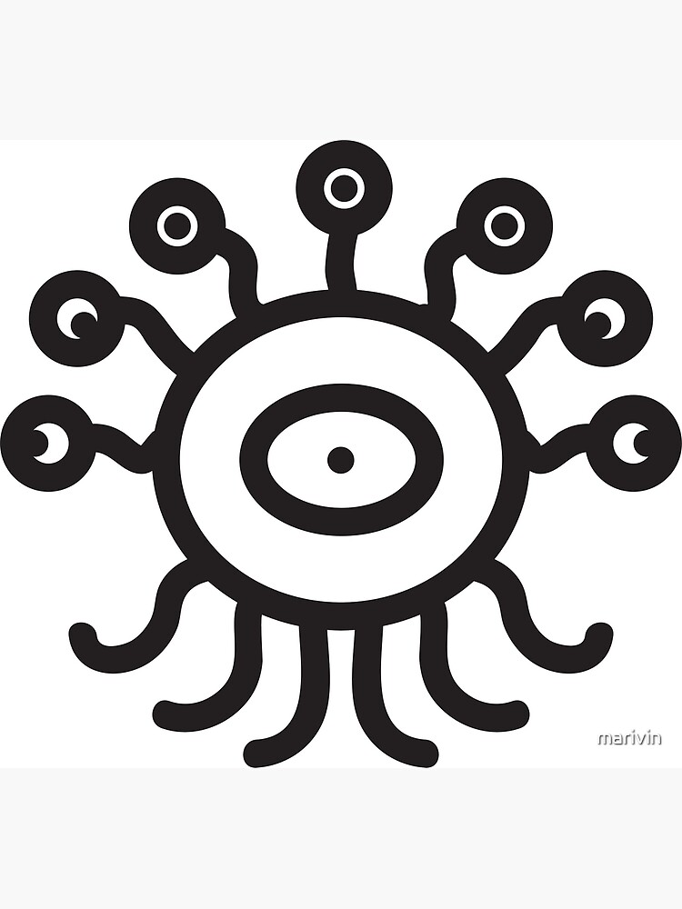 "Beholder Outline" Poster for Sale by marivin | Redbubble