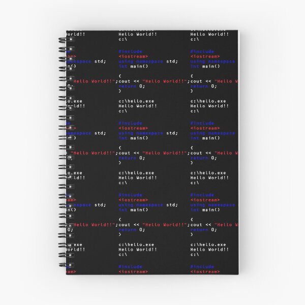 Artikelvorschau, Hallo Welt! Lustiges Programmiercode-Design für Nerds und Geeks für dunklen Hintergrund entworfen und verkauft von Cyndi's Stuff.