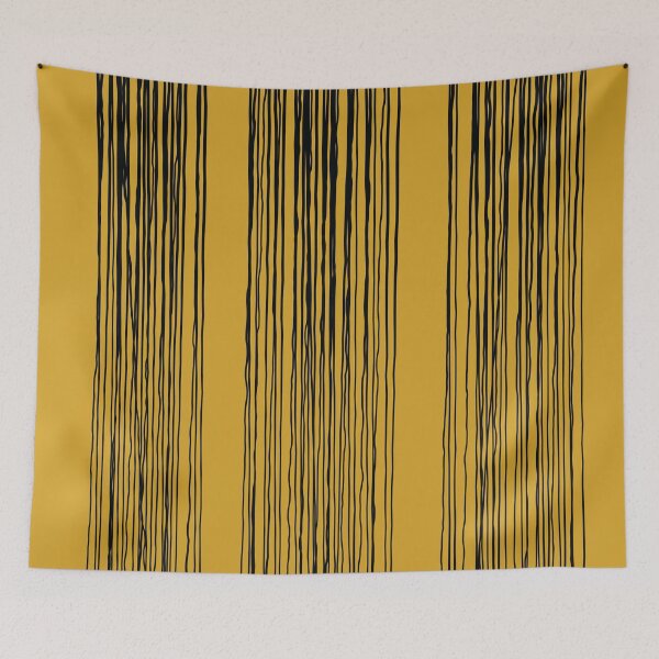 Item preview, Scribble - vertical gold designed and sold by DumplingCo.
