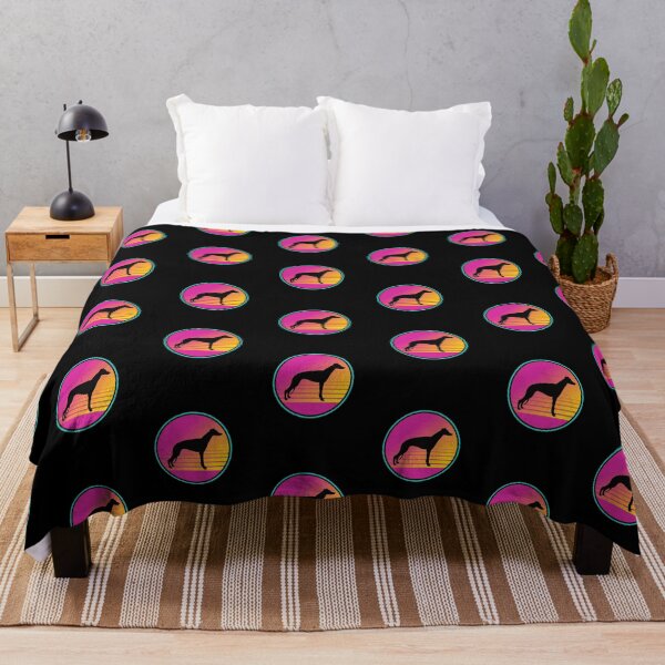 Item preview, Retro Summer Beach 80s Greyhound Dog Gift designed and sold by Guarddogdrive.